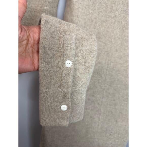 Rag & bone Ribbed Collar Button Down Sweater Midi Dress Beige Women's S - Picture 7 of 11